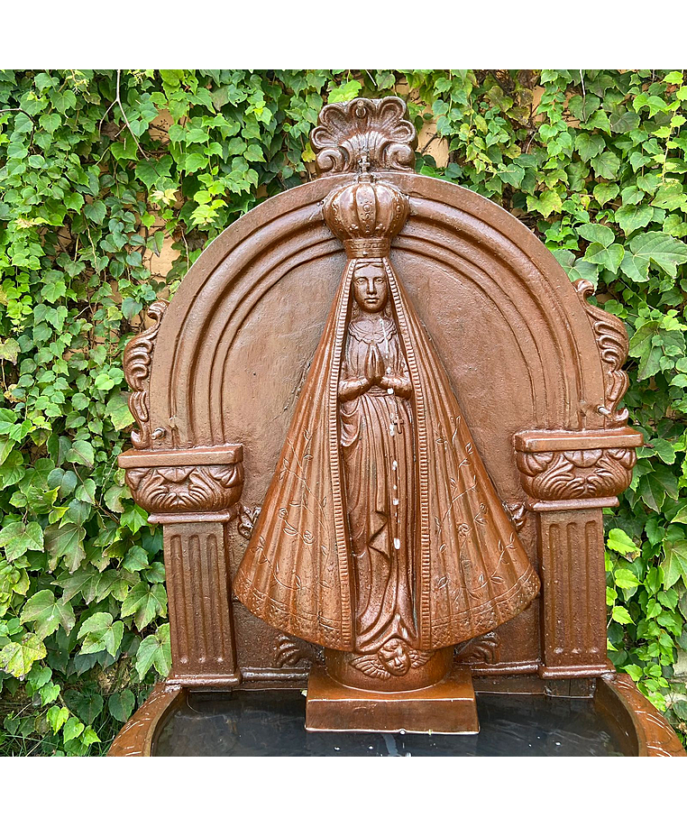 imagem do produto Fonte de Parede N.S de Aparecida em Ferro Fundido 120cm - FF202 Arte Rústica