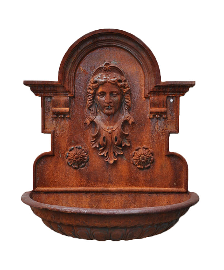 imagem do produto Fonte de Parede Princesa em Ferro Fundido 95cm - FF015 Destaque no Paisagismo