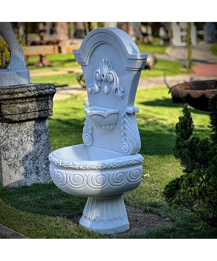 imagem do produto Fonte de Parede Varenna em Mármore 130cm - FMP248 Sofisticação Clássica para Ambientes 