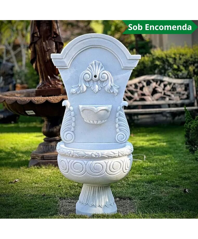 imagem do produto Fonte de Parede Varenna em Mármore 130cm - FMP248 Sofisticação Clássica para Ambientes 