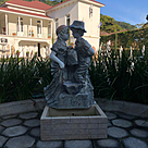 imagem do produto Fonte Decorativa Casal Apaixonado em Marmore 135cm - FMP152
