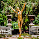 imagem do produto Fonte em Bronze Bailarina 210cm - FBZ214 Destaque Escultural para Paisagismo