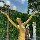 imagem do produto Fonte em Bronze Bailarina 210cm - FBZ214 Destaque Escultural para Paisagismo