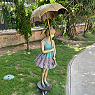 imagem do produto Fonte em Bronze Menina com Sombrinha 168cm - FBZ206