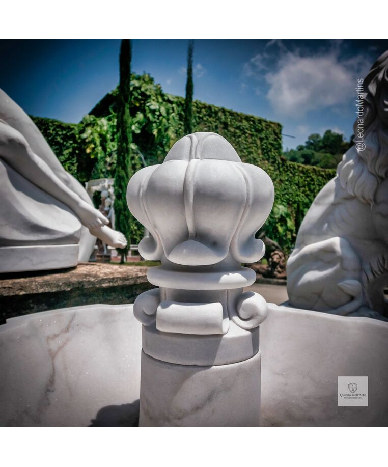 imagem do produto Fonte Lazio Mármore Branco 120cm - FMP398 Elegância para Jardins