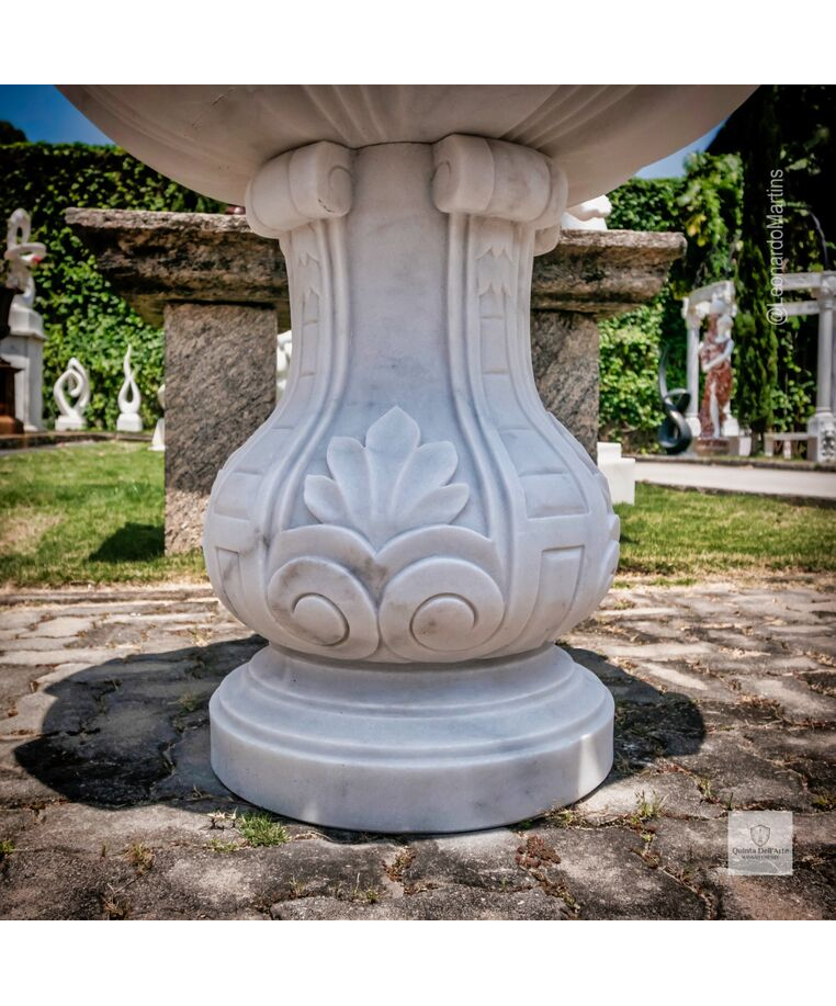 imagem do produto Fonte Lazio Mármore Branco 120cm - FMP398 Elegância para Jardins