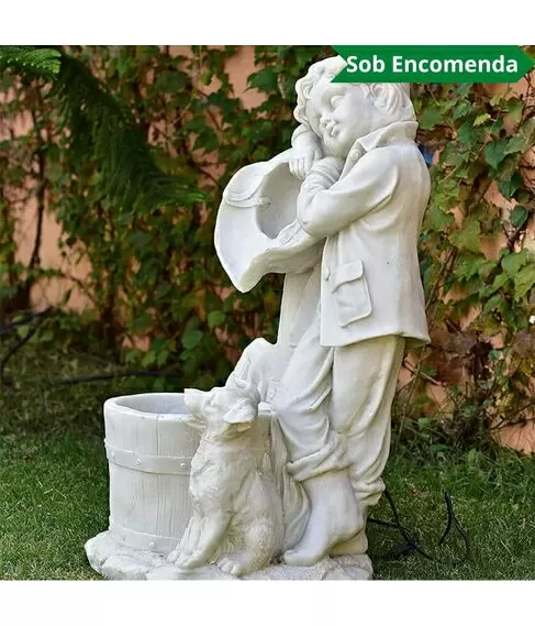 imagem de Fonte Menino e Cachorro 75cm - FML075