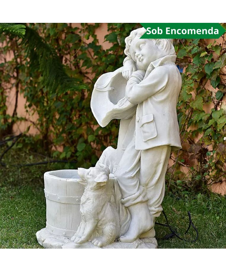 imagem do produto Fonte Menino e Cachorro 75cm - FML075