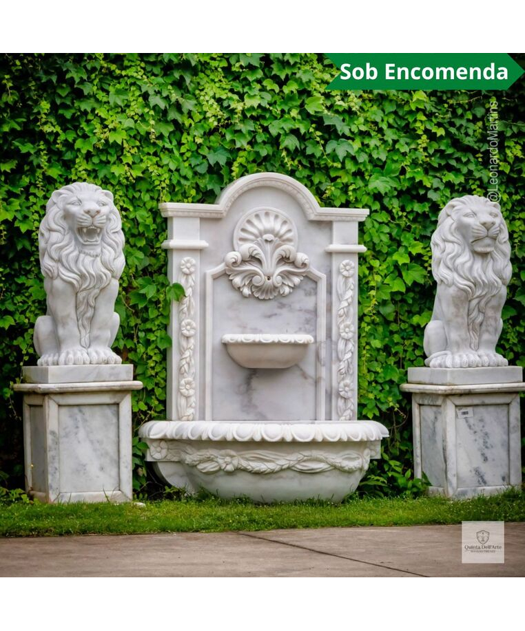imagem do produto Fonte Milano Mármore Branco 160cm - FMP373 Elegância e Sofisticação