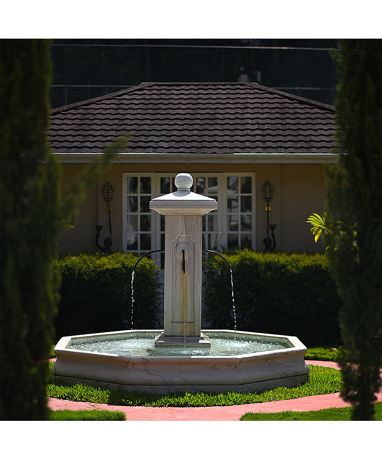 imagem do produto Fonte Moderna para Lago G 243cm em Mármore - FMP168  Elegância Monumental para Paisagismo