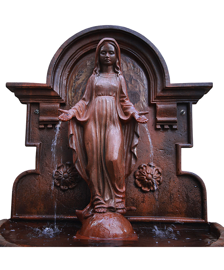 imagem do produto Fonte N.S  das Graças em Ferro Fundido 95cm - FF127 Arte Sacra para Jardins Sofisticados