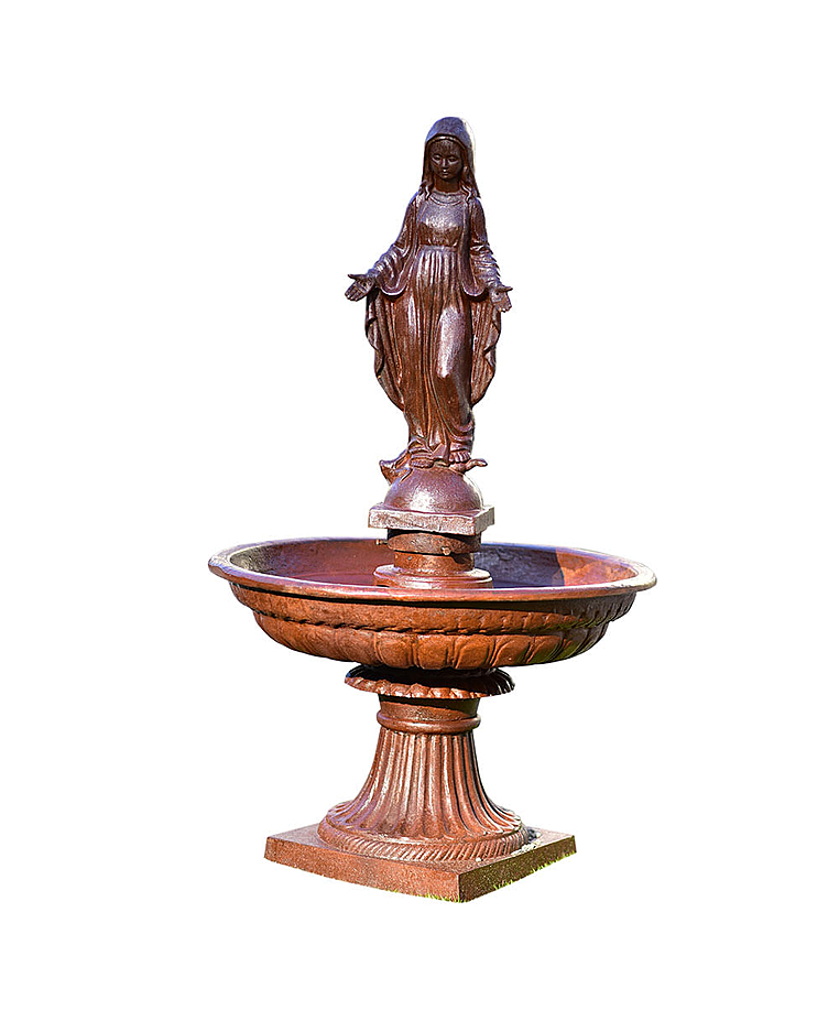 imagem do produto Fonte Nossa Senhora das Graças em Ferro Fundido 140cm - FF195 Elegância Clássica 