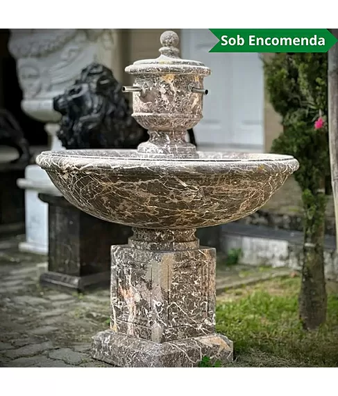 imagem de Fonte Parisienne Mármore Marrom 120cm - FMP367 Elegância e Sofisticação