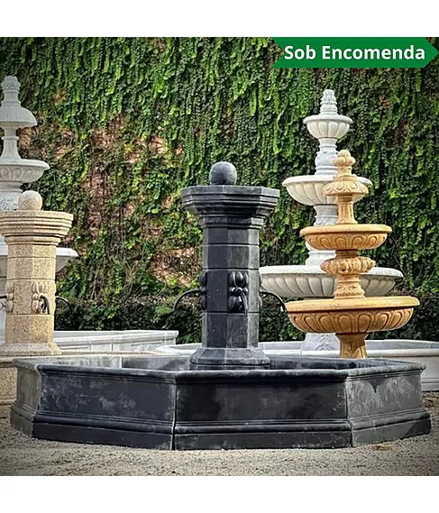 imagem de Fonte Provençal Mármore Preto 140cm - FMP384