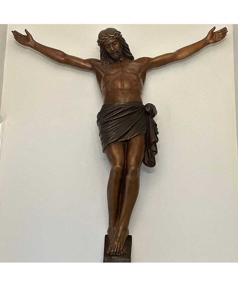 imagem do produto Imagem de Jesus Cristo Crucificado em Bronze148cm  IBZ347 Escultura Sacra  