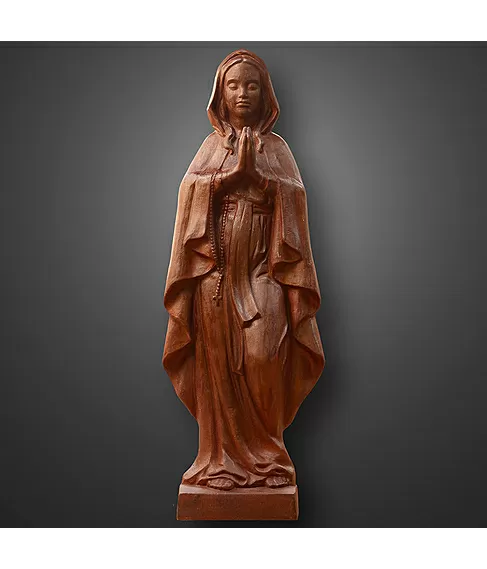imagem de Imagem de Nossa Senhora de Lourdes 110cm em Ferro Fundido IF206 Para Ambientes Religiosos