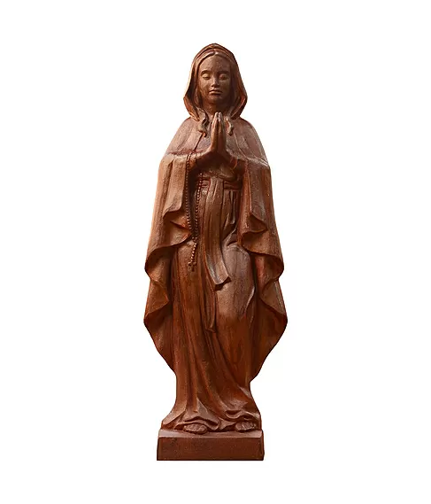 imagem de Imagem de Nossa Senhora de Lourdes 110cm em Ferro Fundido IF206 Para Ambientes Religiosos