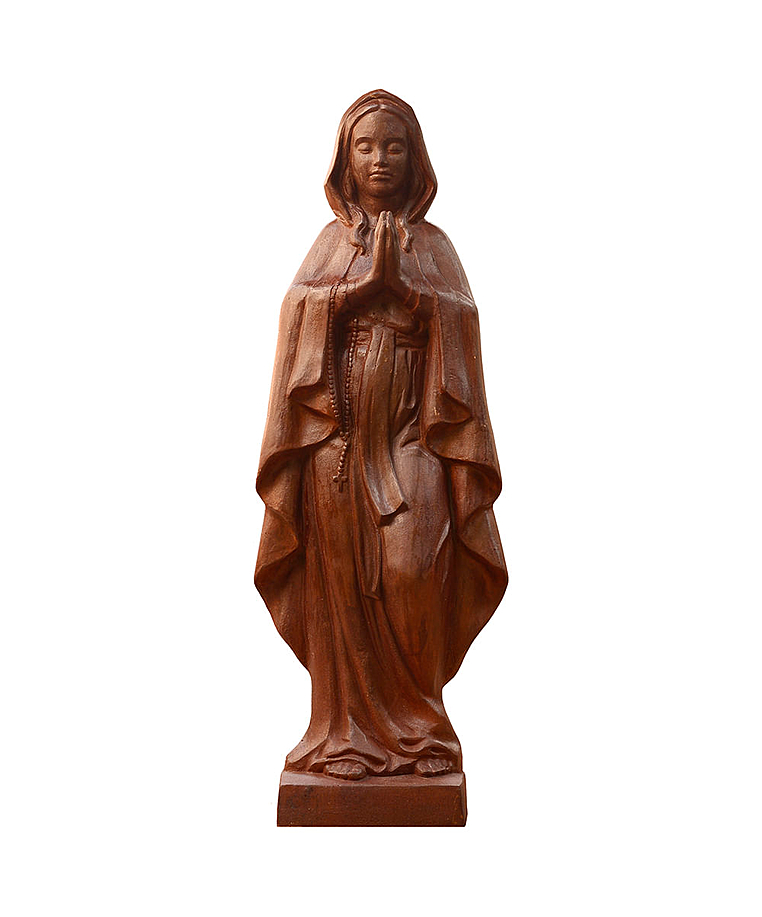 imagem do produto Imagem de Nossa Senhora de Lourdes 110cm em Ferro Fundido IF206 Para Ambientes Religiosos
