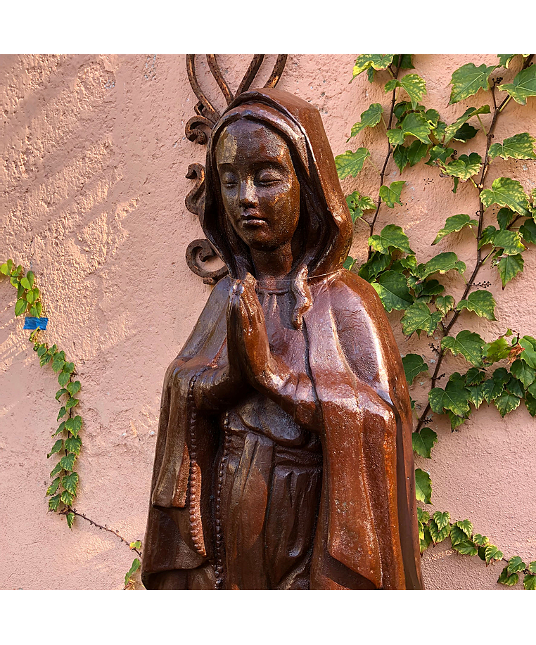 imagem do produto Imagem de Nossa Senhora de Lourdes 110cm em Ferro Fundido IF206 Para Ambientes Religiosos