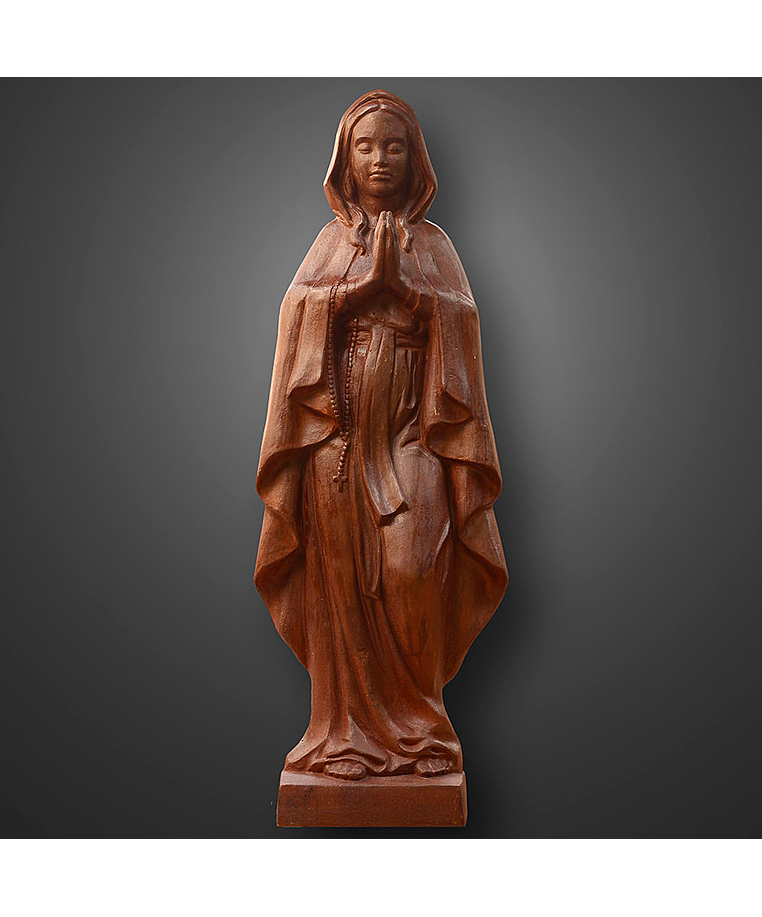imagem do produto Imagem de Nossa Senhora de Lourdes 110cm em Ferro Fundido IF206 Para Ambientes Religiosos