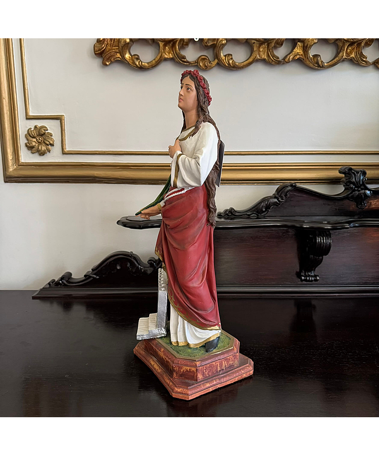 imagem do produto Imagem de Santa Cecília 52cm IR293 Para Decoração Religiosa