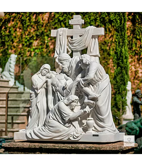 imagem de Imagem Descida da Cruz em Mármore 160cm - IMP298 Arte Sacra