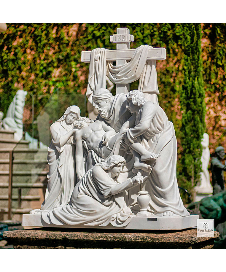 imagem do produto Imagem Descida da Cruz em Mármore 160cm - IMP298 Arte Sacra