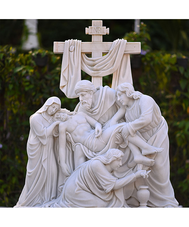 imagem do produto Imagem Descida da Cruz em Mármore 160cm - IMP298 Arte Sacra