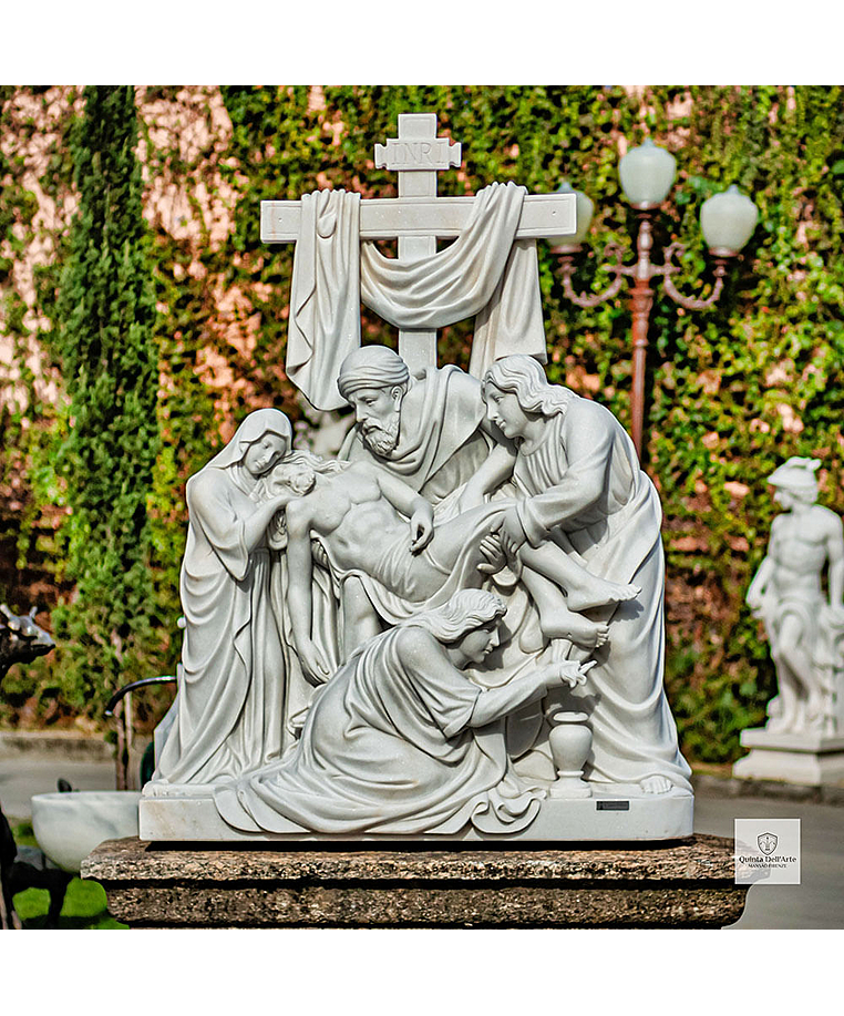 imagem do produto Imagem Descida da Cruz em Mármore 160cm - IMP298 Arte Sacra