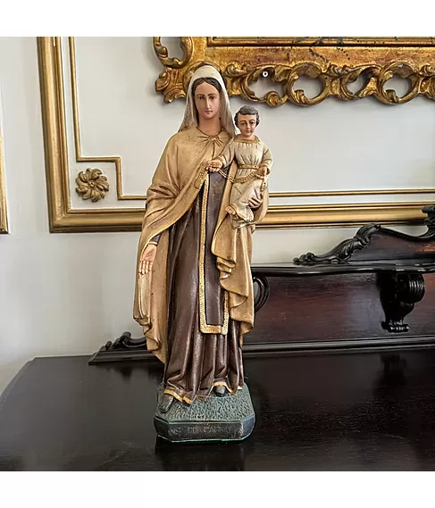 imagem de Imagem Nossa Senhora do Carmo 63cm IR145 Para Ambientes de Oração