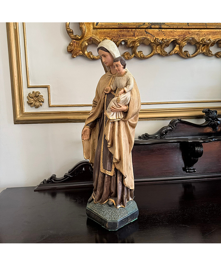 imagem do produto Imagem Nossa Senhora do Carmo 63cm IR145 Para Ambientes de Oração