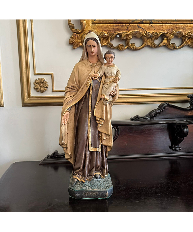 imagem do produto Imagem Nossa Senhora do Carmo 63cm IR145 Para Ambientes de Oração
