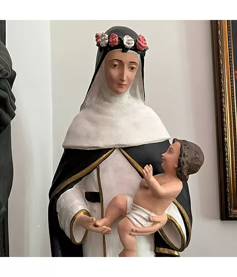 imagem de Imagem Santa Rosa de Lima 80cm IR306 Para Ambientes Religiosos