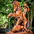 imagem do produto Imagem S�o Jorge Grande em Ferro Fundido 110cm - IF219