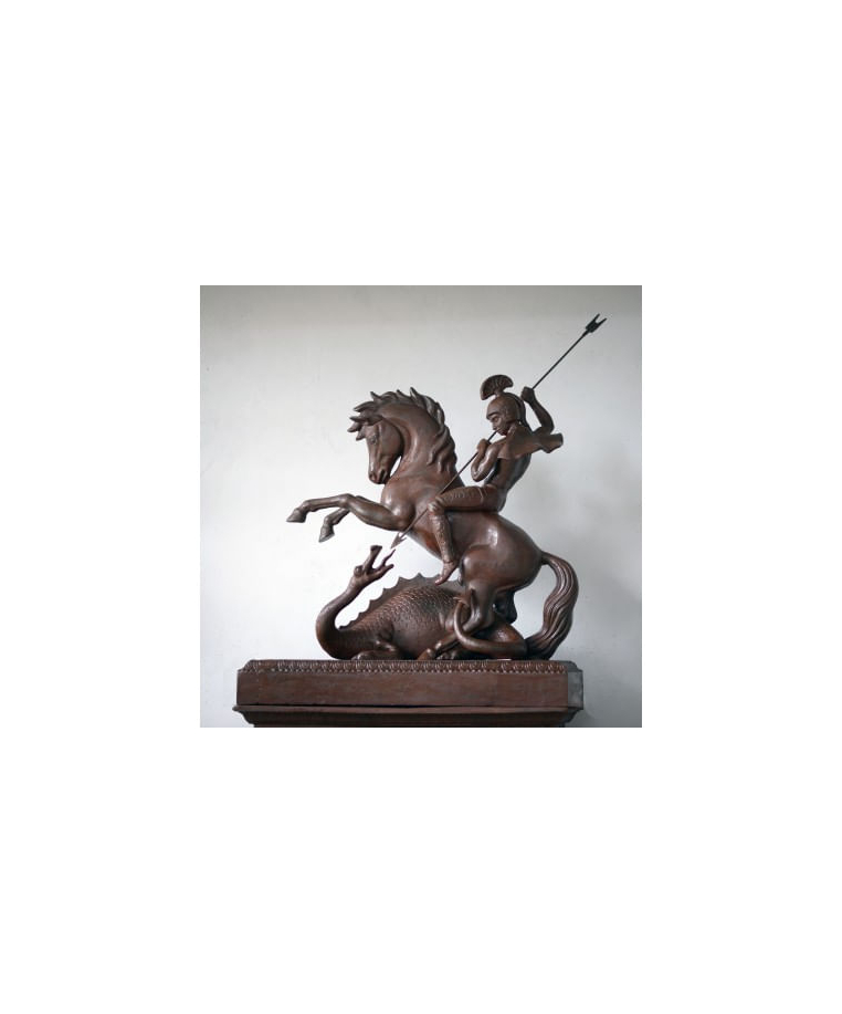 imagem do produto Imagem S�o Jorge Grande em Ferro Fundido 110cm - IF219