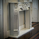imagem do produto Lareira Bolonha em Mármore Branco 130cm VRMP346 Clássica e Sofisticada para Alto Padrão