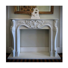 imagem do produto Lareira Bolonha em M�rmore Branco 130cm - VRMP346