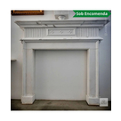 imagem do produto Lareira Celani em Mármore Branco 152cm VRMP357 Salas Sofisticadas e Alto Padrão 
