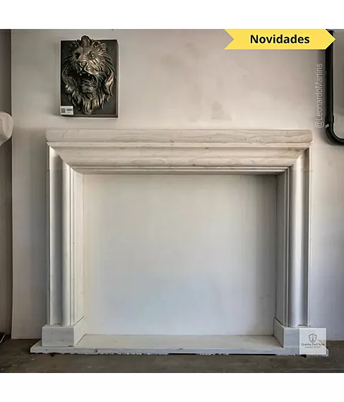 imagem de Lareira Pacentro em M�rmore Branco 152cm - VRMP358