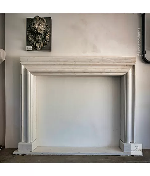 imagem de Lareira Pacentro em M�rmore Branco 152cm - VRMP358
