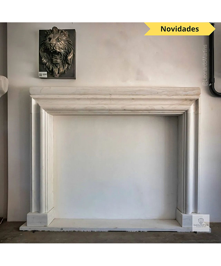 imagem do produto Lareira Pacentro em M�rmore Branco 152cm - VRMP358