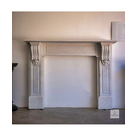 imagem do produto Lareira Palermo em M�rmore Branco 119cm - VRMP354