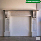 imagem do produto Lareira Palermo em M�rmore Branco 119cm - VRMP354