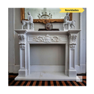 imagem do produto Lareira Ravena em M�rmore Branco 113cm - VRMP353
