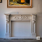 imagem do produto Lareira Ravena em M�rmore Branco 113cm - VRMP353