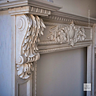 imagem do produto Lareira Ravena em M�rmore Branco 113cm - VRMP353