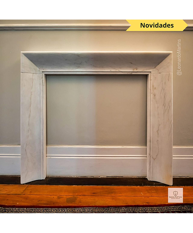 imagem do produto Lareira Scanno em Mármore Branco 120cm VRMP356