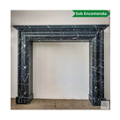 imagem do produto Lareira Vicenza em M�rmore Preto 125cm - VRMP355