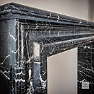 imagem do produto Lareira Vicenza em M�rmore Preto 125cm - VRMP355