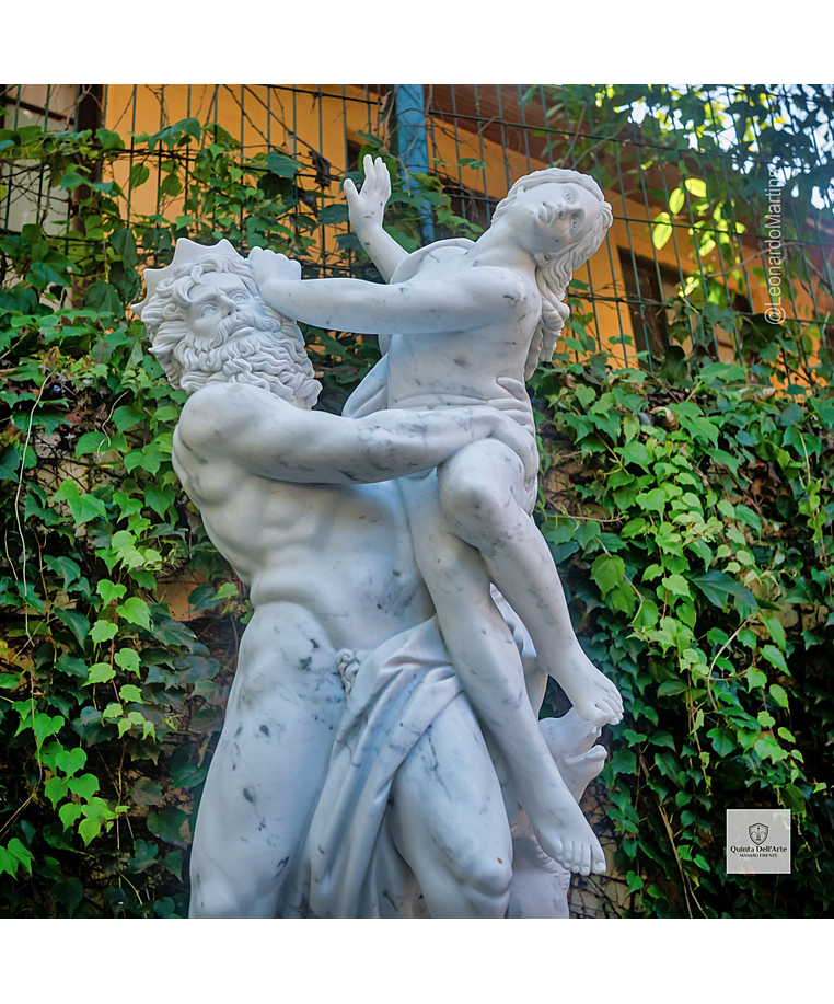 imagem do produto O Rapto de Proserpina em Mármore Carrara 108cm - EMP625 Arte Clássica e Sofisticação